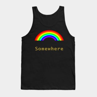 Gold Somewhere Rainbow Tank Top